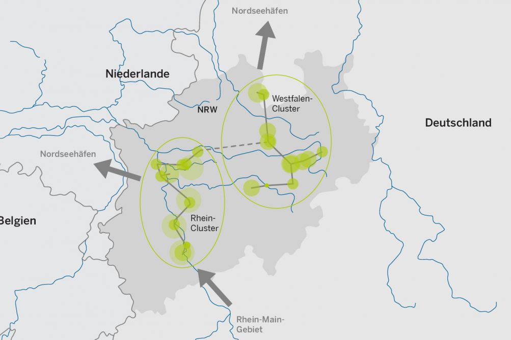 Karte von Nordrhein-Westfalen